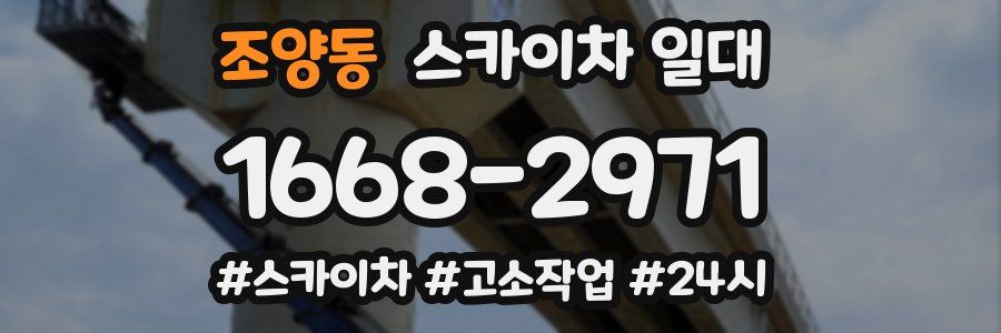 조양동 스카이차 일대