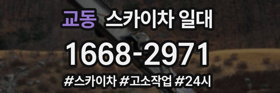 교동 스카이차 일대