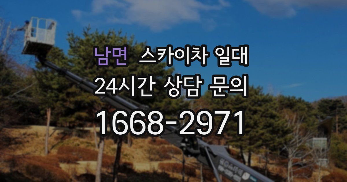 남면 스카이차 일대