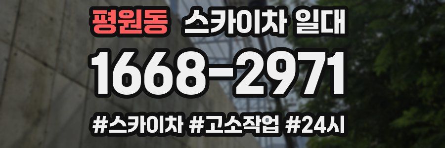 평원동 스카이차 일대