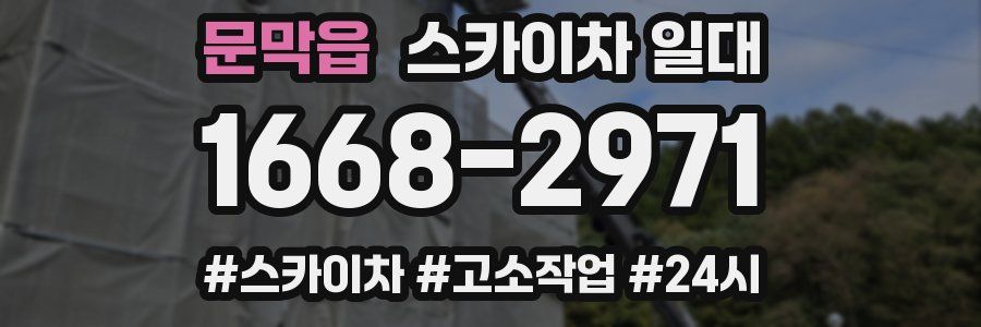 문막읍 스카이차 일대