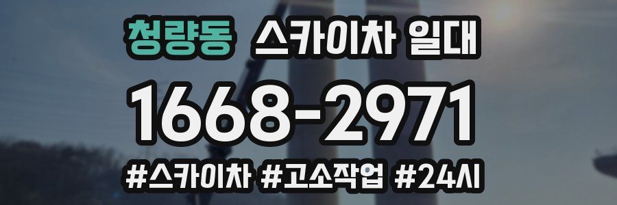 청량동 스카이차 일대