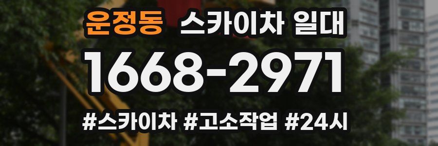 운정동 스카이차 일대
