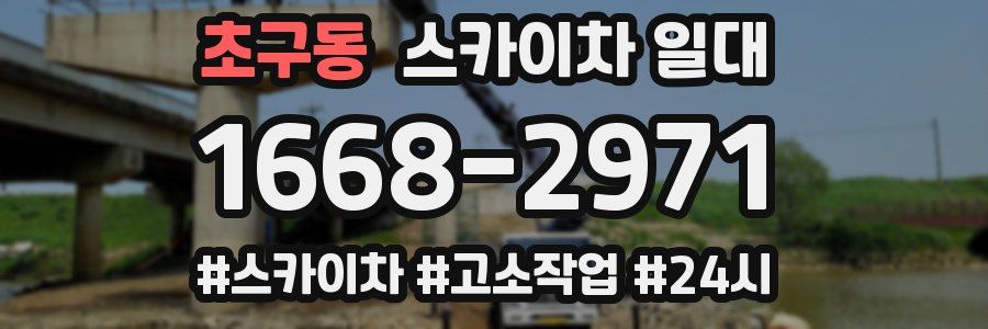 초구동 스카이차 일대