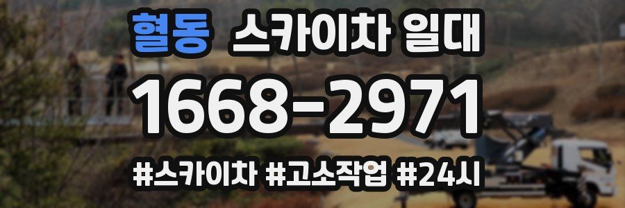 혈동 스카이차 일대