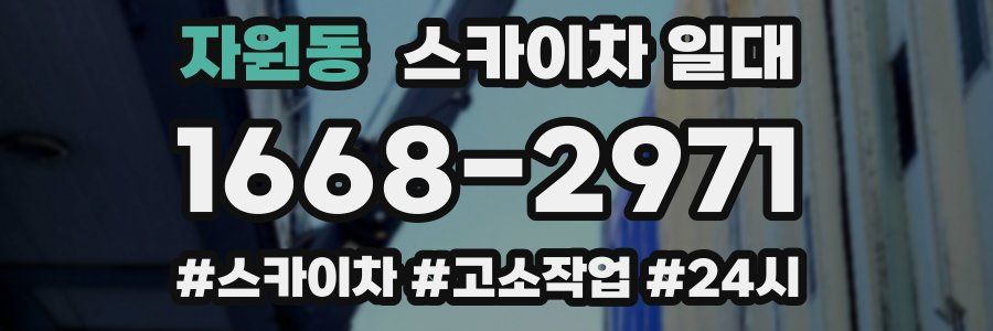 자원동 스카이차 일대