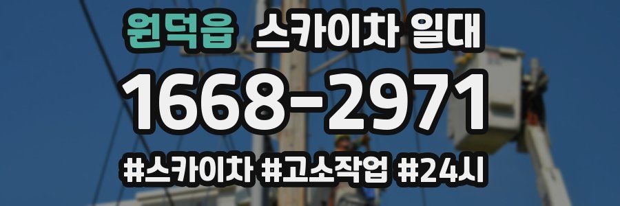 원덕읍 스카이차 일대