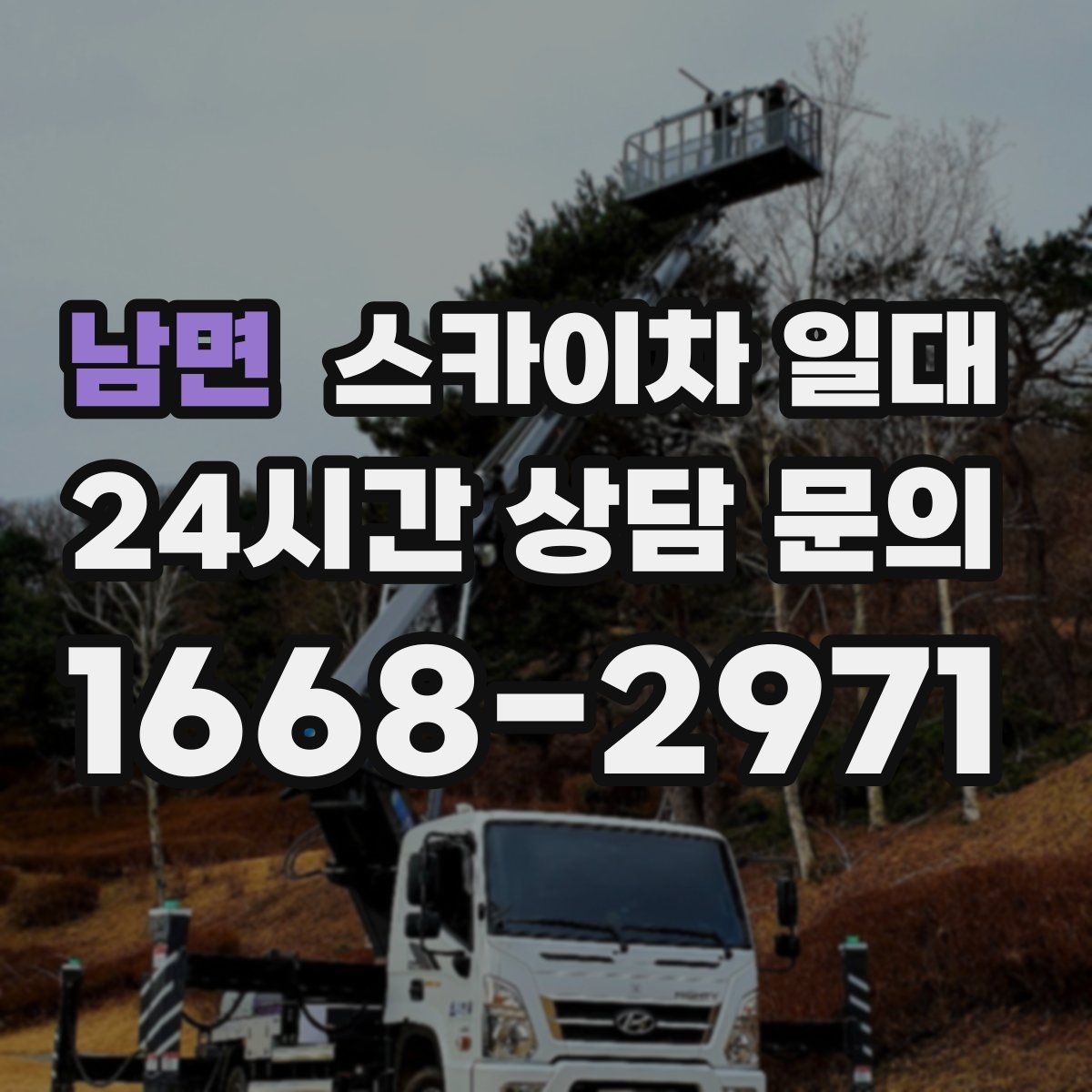 남면 스카이차 일대