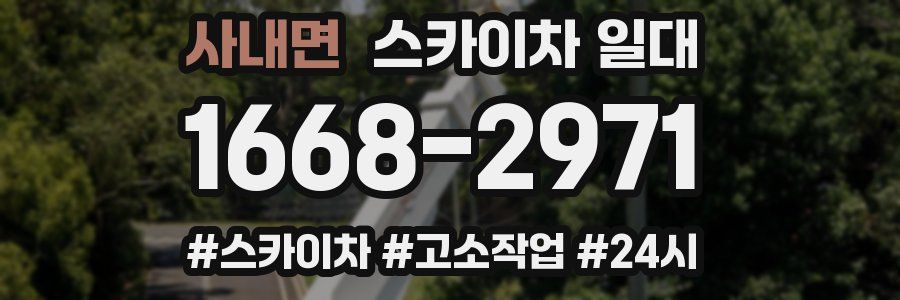 사내면 스카이차 일대