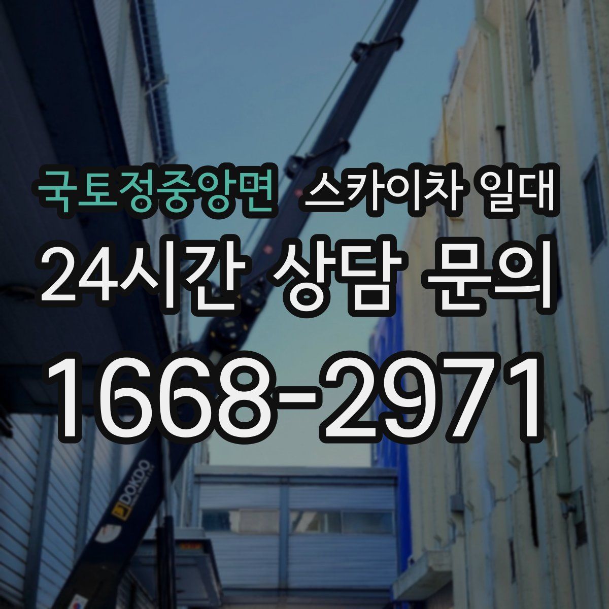 국토정중앙면 스카이차 일대