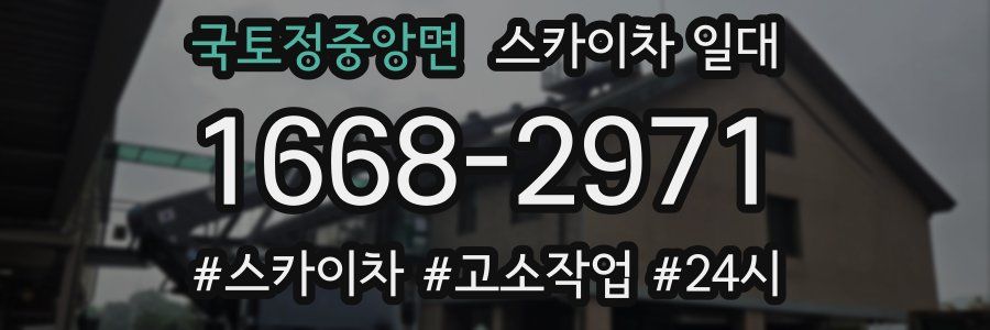 국토정중앙면 스카이차 일대
