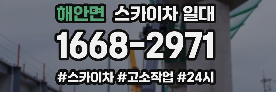 해안면 스카이차 일대