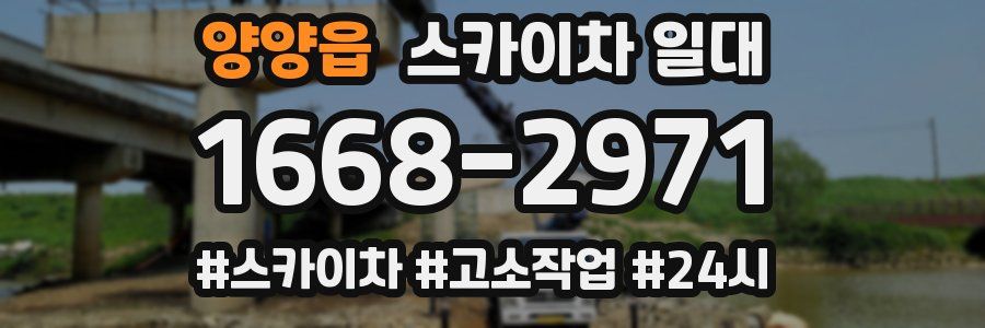 양양읍 스카이차 일대