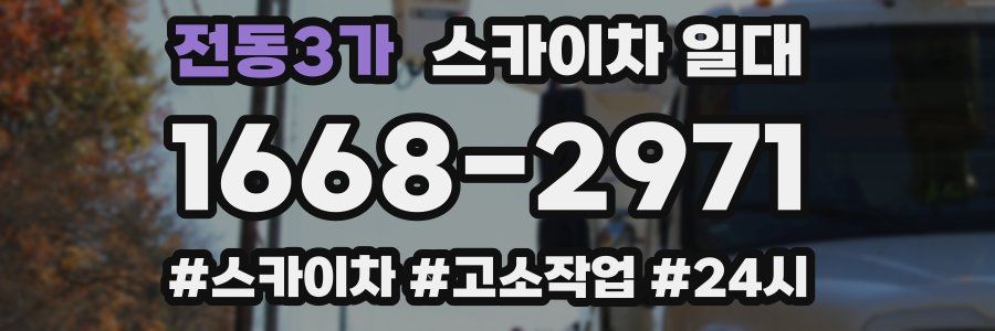 전동3가 스카이차 일대