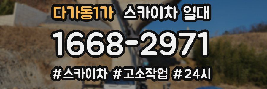 다가동1가 스카이차 일대