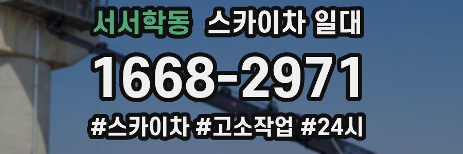 서서학동 스카이차 일대