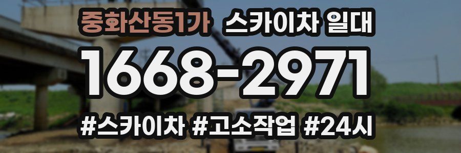 중화산동1가 스카이차 일대