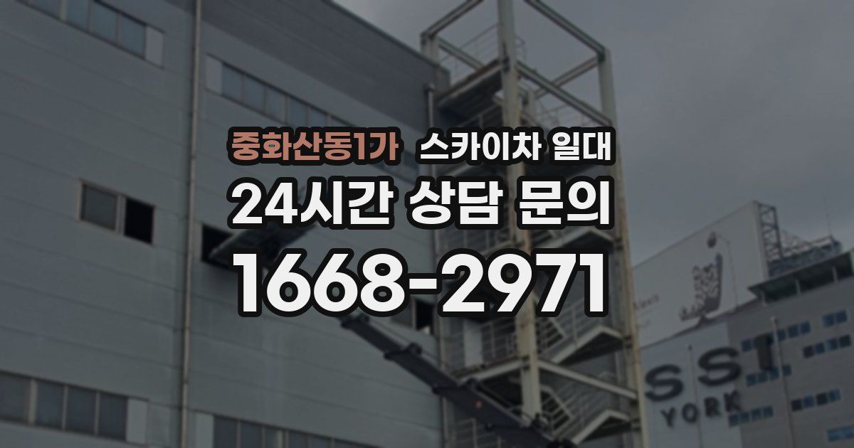 중화산동1가 스카이차 일대