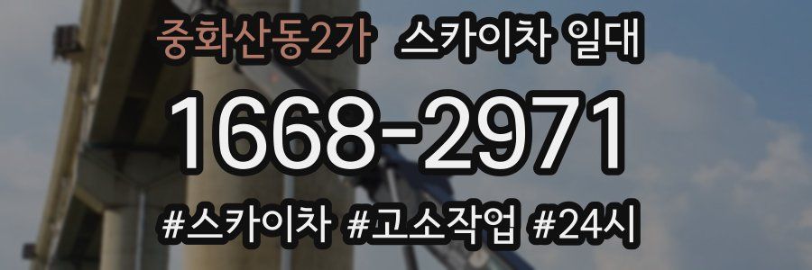 중화산동2가 스카이차 일대