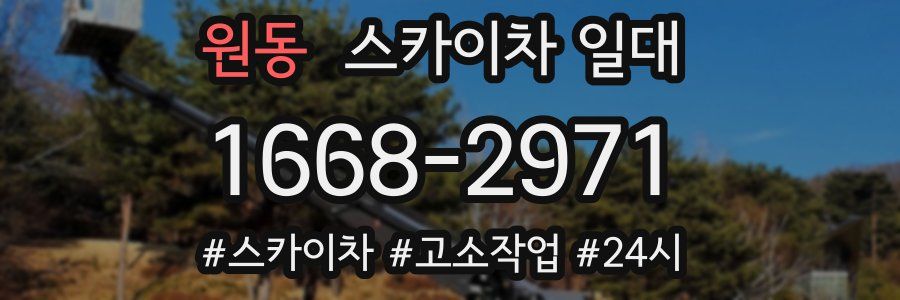 원동 스카이차 일대