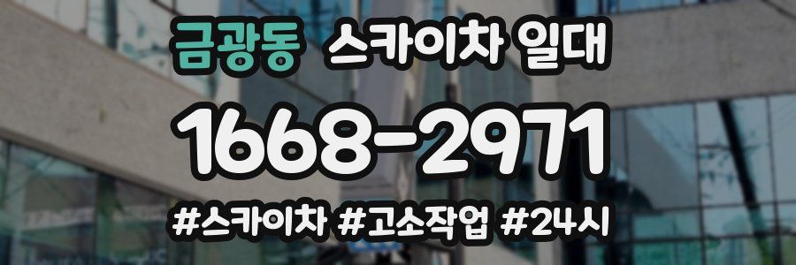 금광동 스카이차 일대