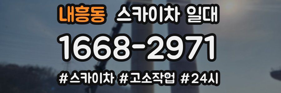 내흥동 스카이차 일대