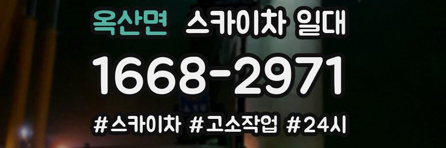 옥산면 스카이차 일대