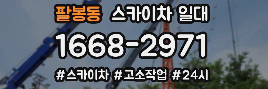 팔봉동 스카이차 일대