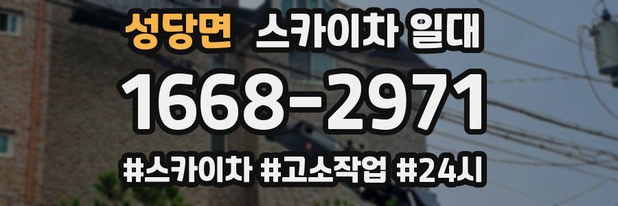 성당면 스카이차 일대
