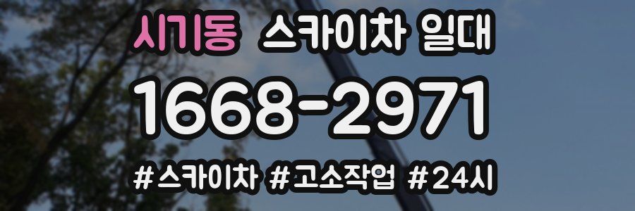 시기동 스카이차 일대
