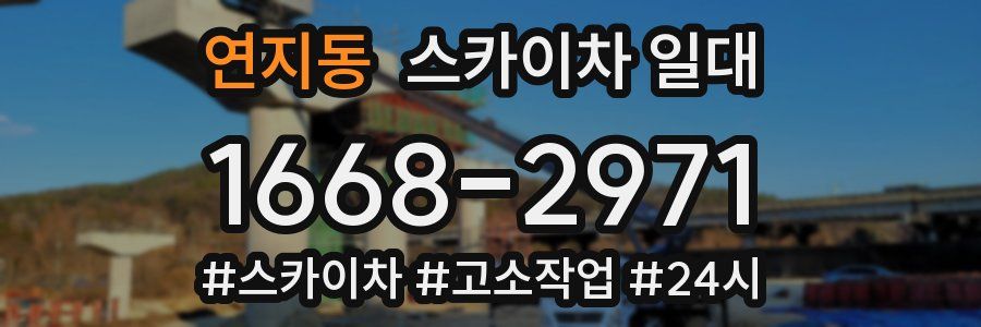 연지동 스카이차 일대