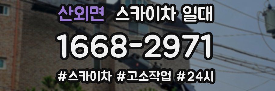 산외면 스카이차 일대