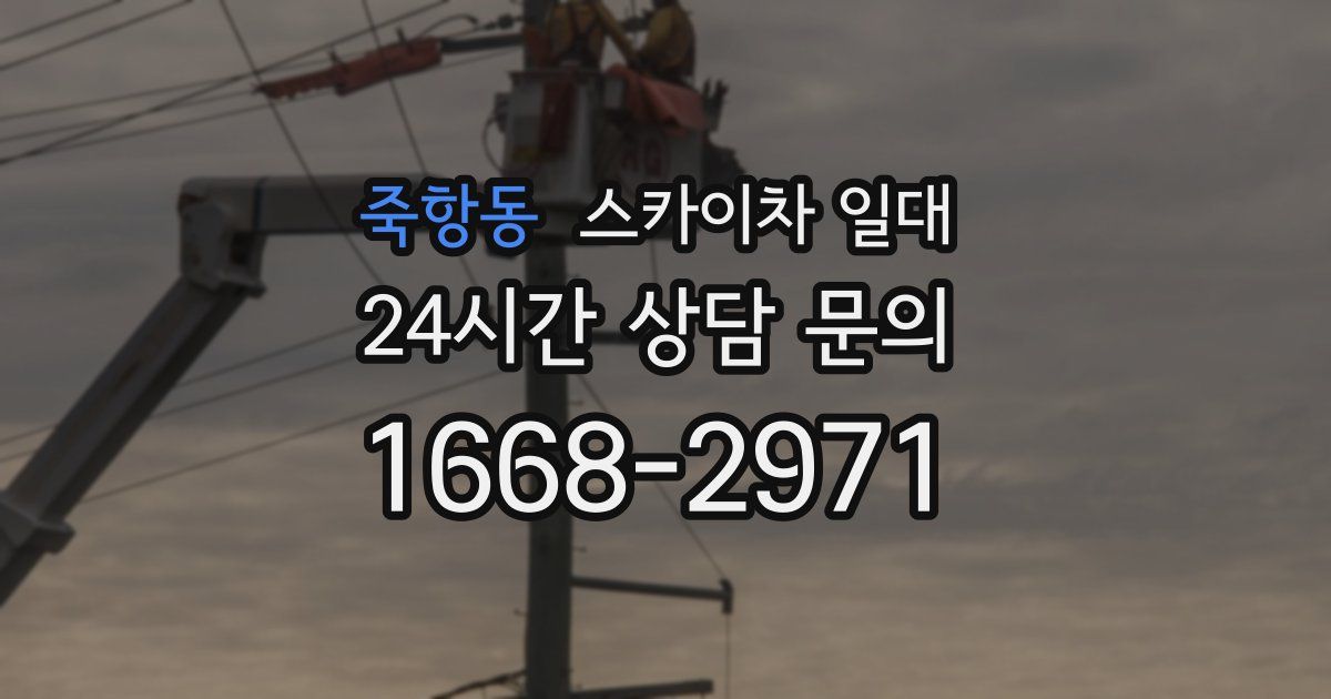 죽항동 스카이차 일대