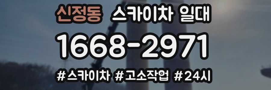 신정동 스카이차 일대