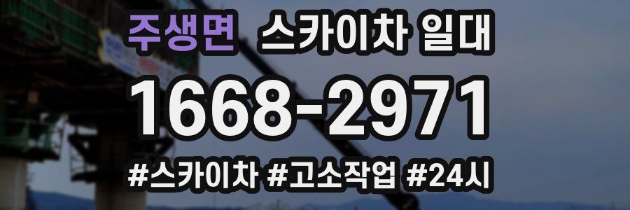 주생면 스카이차 일대