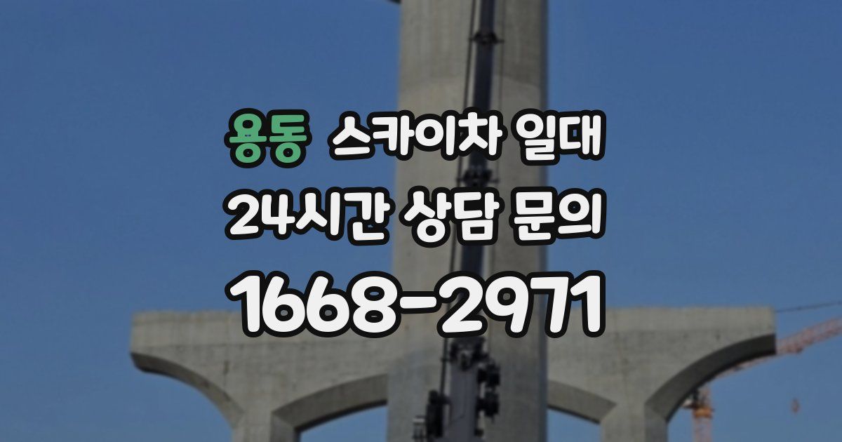 용동 스카이차 일대