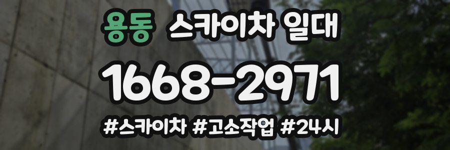 용동 스카이차 일대