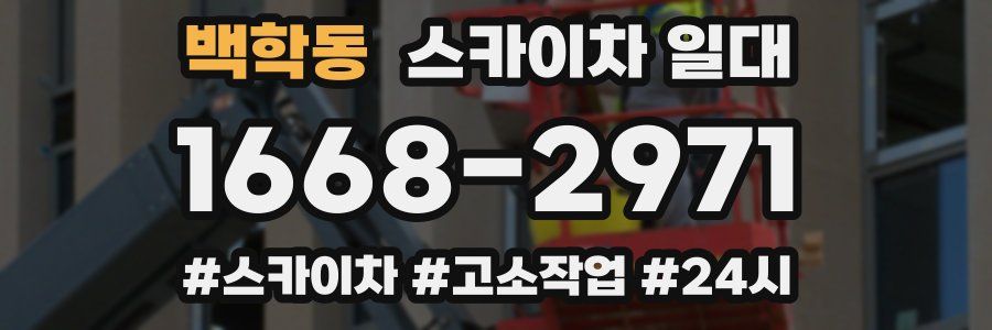 백학동 스카이차 일대
