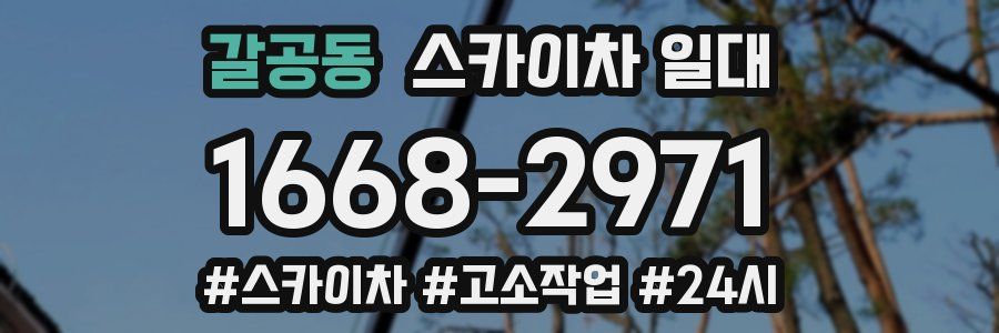 갈공동 스카이차 일대