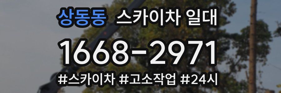 상동동 스카이차 일대