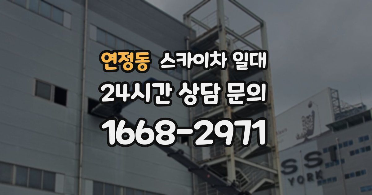 연정동 스카이차 일대