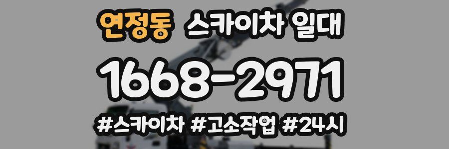연정동 스카이차 일대