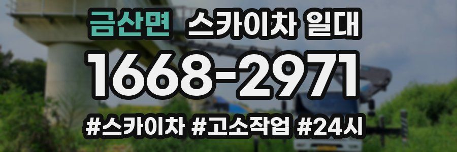 금산면 스카이차 일대