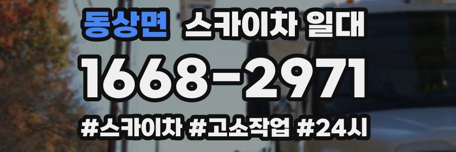 동상면 스카이차 일대