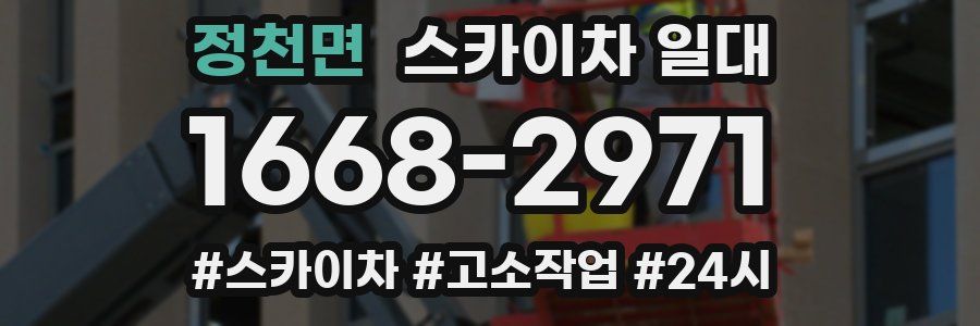 정천면 스카이차 일대