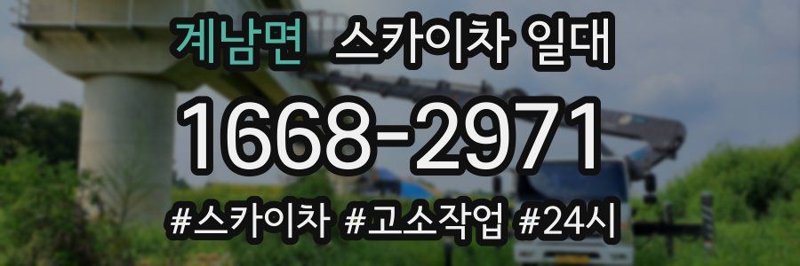 계남면 스카이차 일대