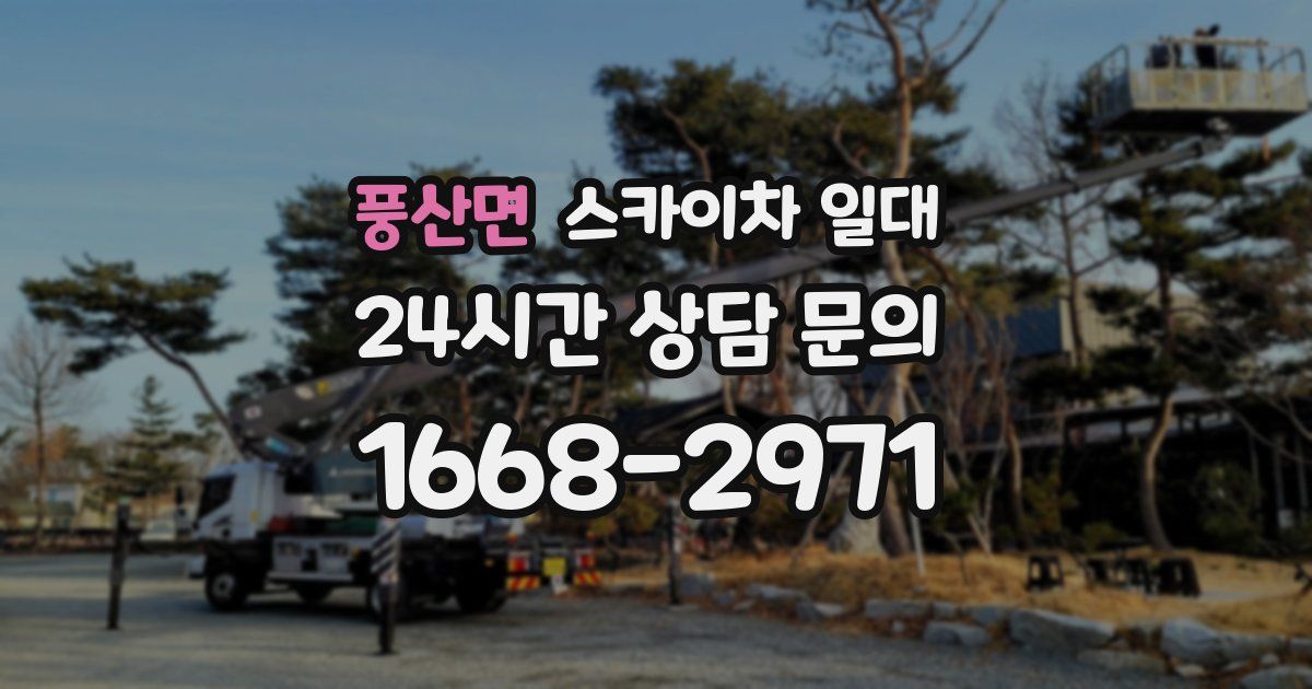 풍산면 스카이차 일대