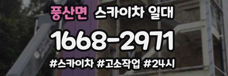 풍산면 스카이차 일대