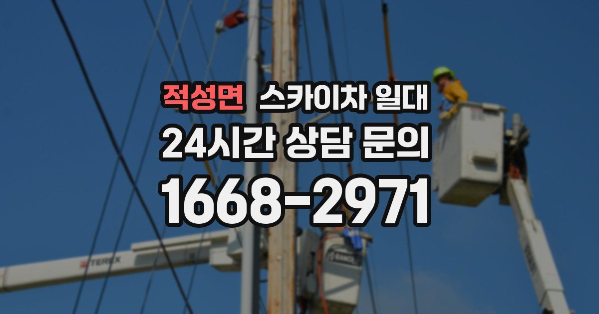 적성면 스카이차 일대