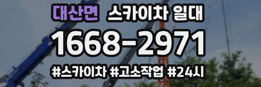 대산면 스카이차 일대